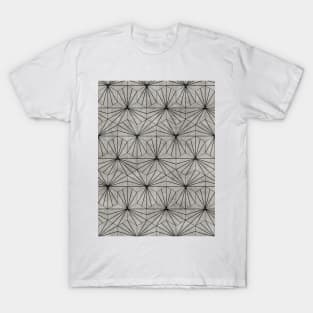 Hexagonal Pattern - Grey Concrete T-Shirt